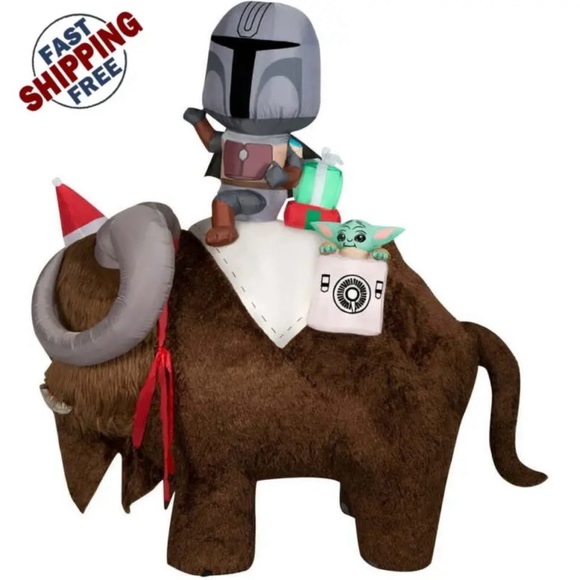 Airblown Inflatables Star Wars Christmas 7 Foot Bantha - Picture 1 of 5